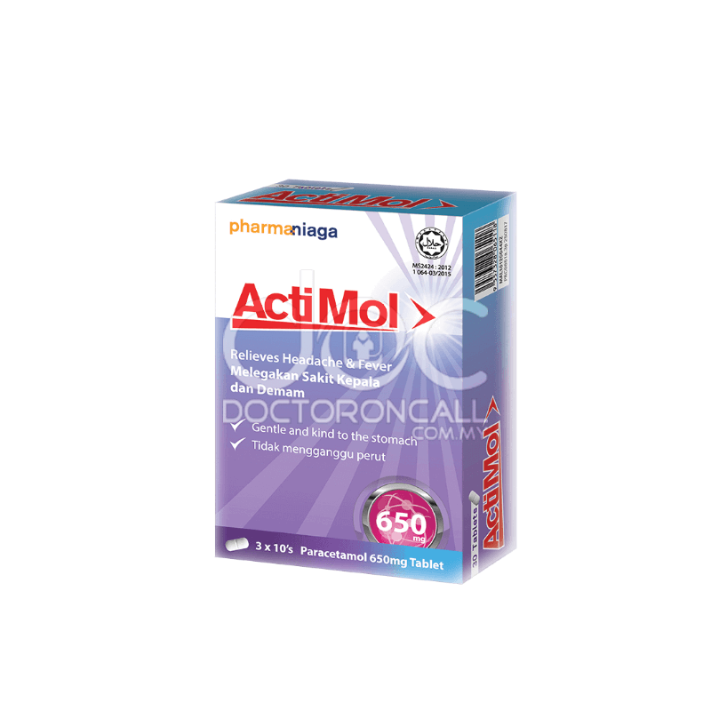 Actimol 650mg Tablet